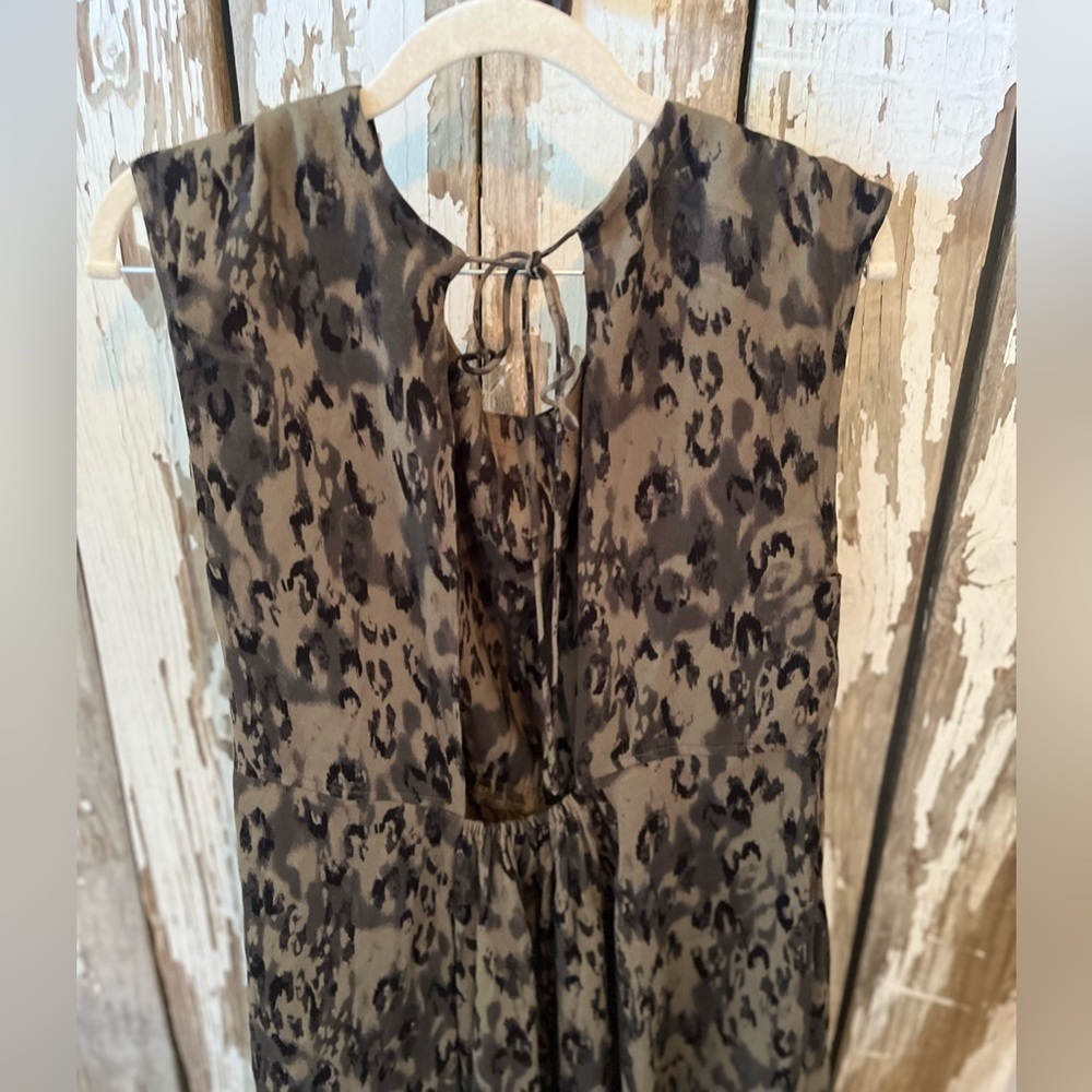 Free People Fake Love Printed mini dress in Balsam (Black) size small - Picture 5 of 7